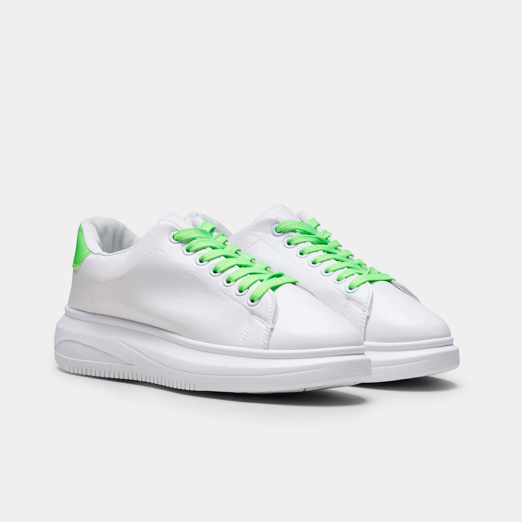 green chunky trainers