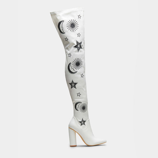 zodiac thigh high boots