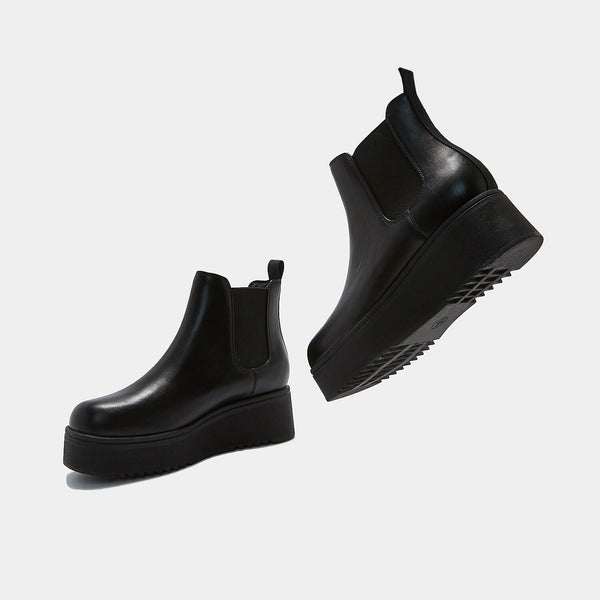 black chelsea boots platform