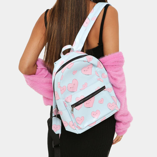 Sweet Hearts Baby Blue Backpack