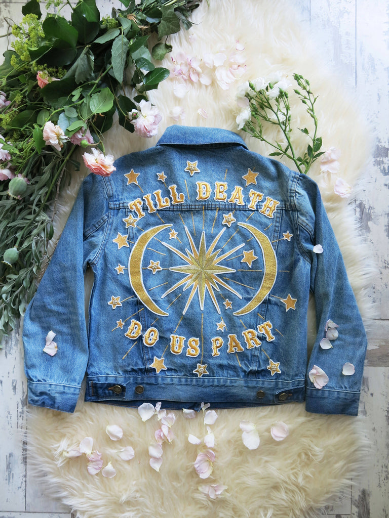 Denim & Bone | 'Till Death Do Us Part' embroidered denim jacket – RTF ...