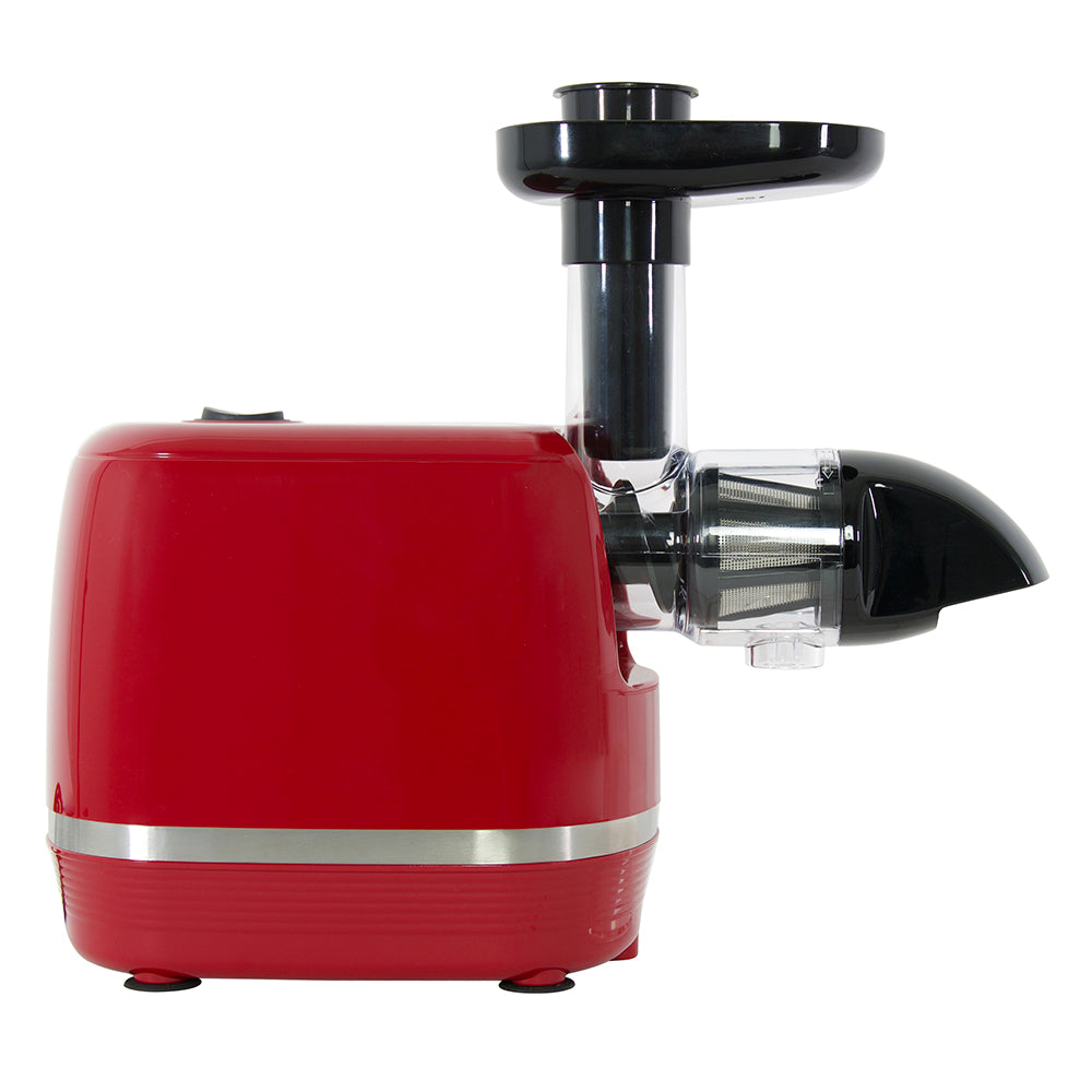 H3000RED Omega Cold Press 365 Horizontal Compact Masticating Juicer, 3 Stage Auger,150 Watts, Red