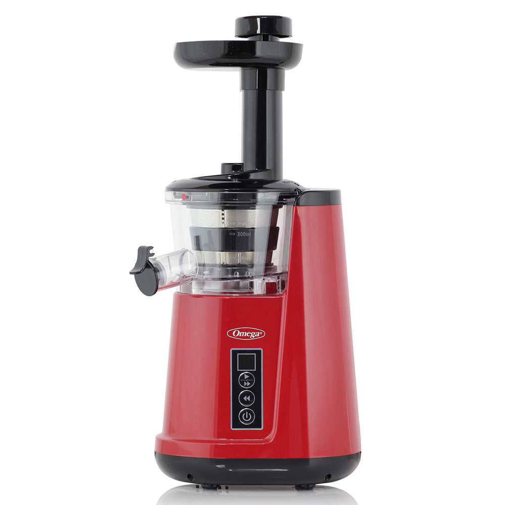 JC3000RD13 Omega Cold Press 365 Vertical Masticating Juicer, 3 Stage Auger, 120 Watts, Red