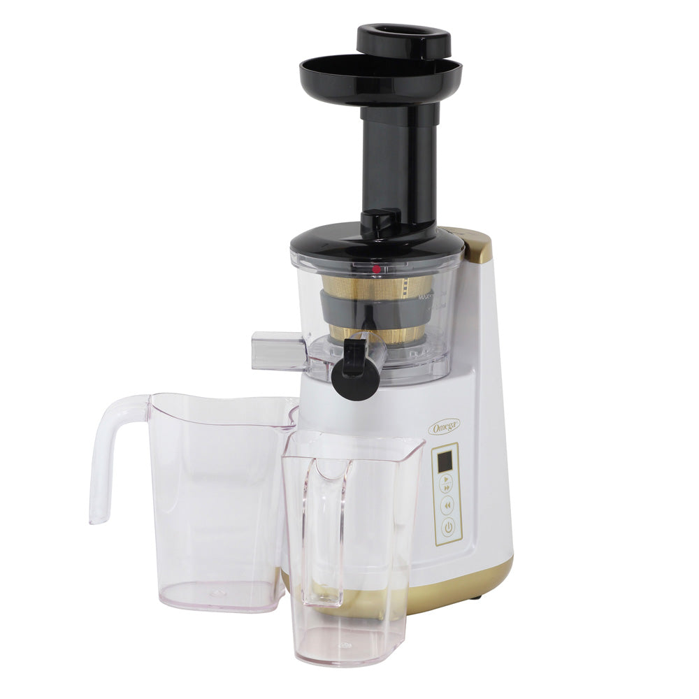 JC3000WH13 Omega Cold Press 365 Vertical Masticating Juicer, 3 Stage Auger, 120 Watts, White