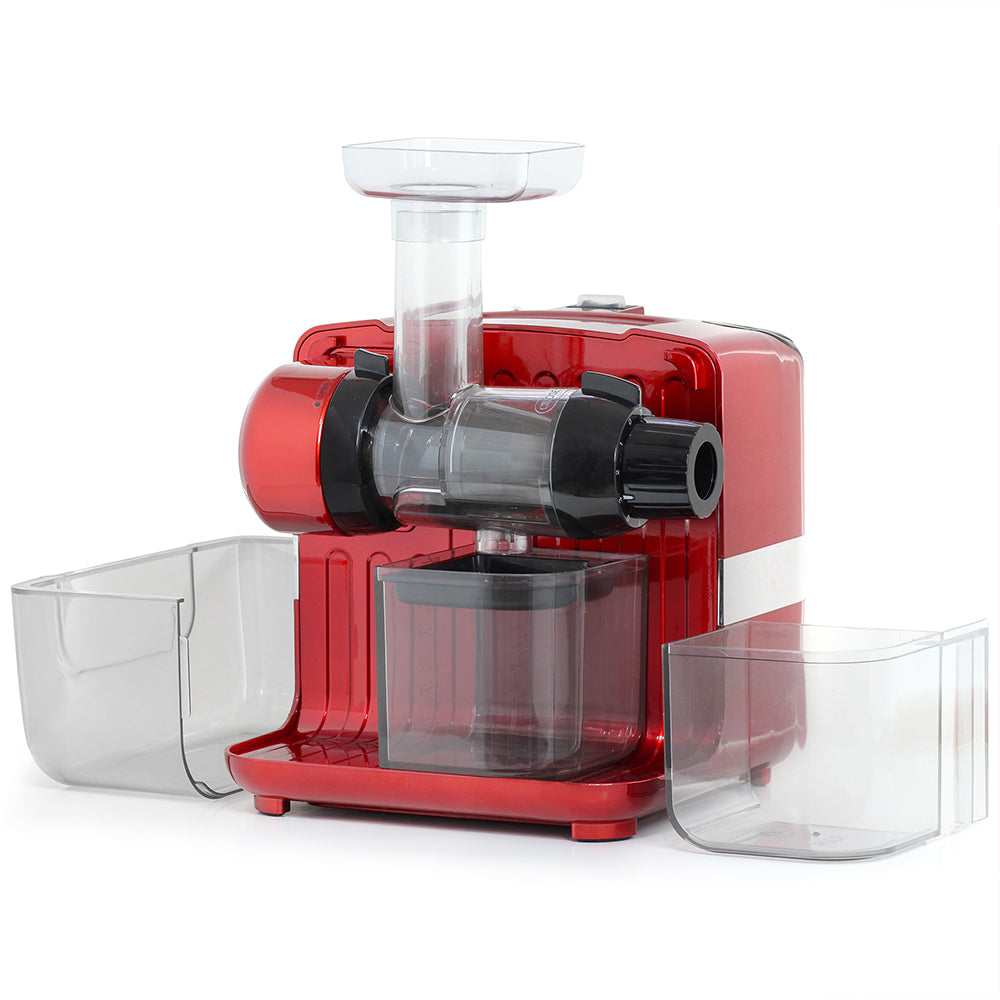 JCUBE500RD Omega® Cold Press 365® Masticating Slow Juicer with OnBoard Storage, Red