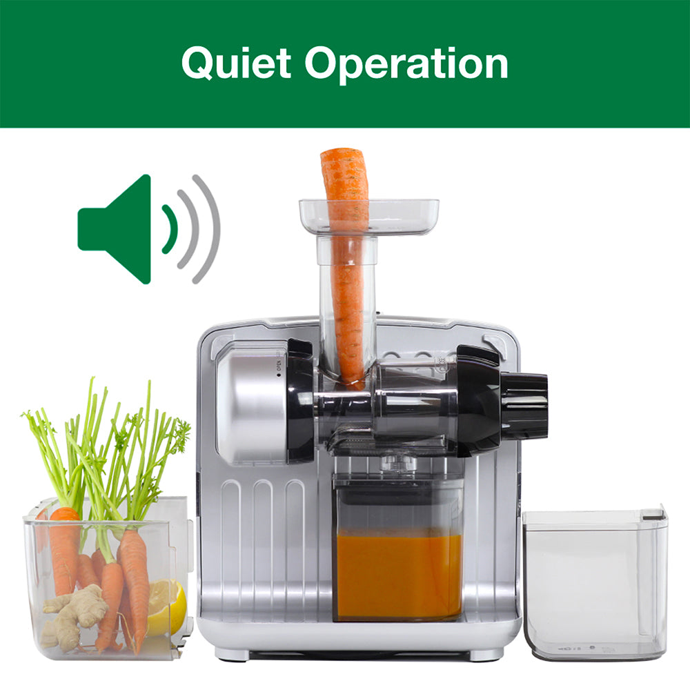 JCUBE500SV Omega® Cold Press 365® Masticating Slow Juicer with OnBoard Storage, Silver