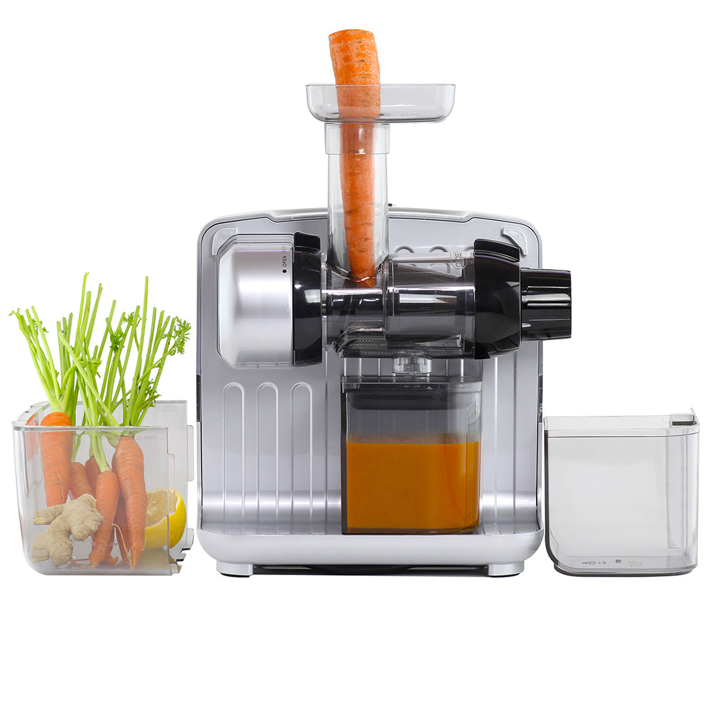 JCUBE500SV Omega® Cold Press 365® Masticating Slow Juicer with OnBoard Storage, Silver