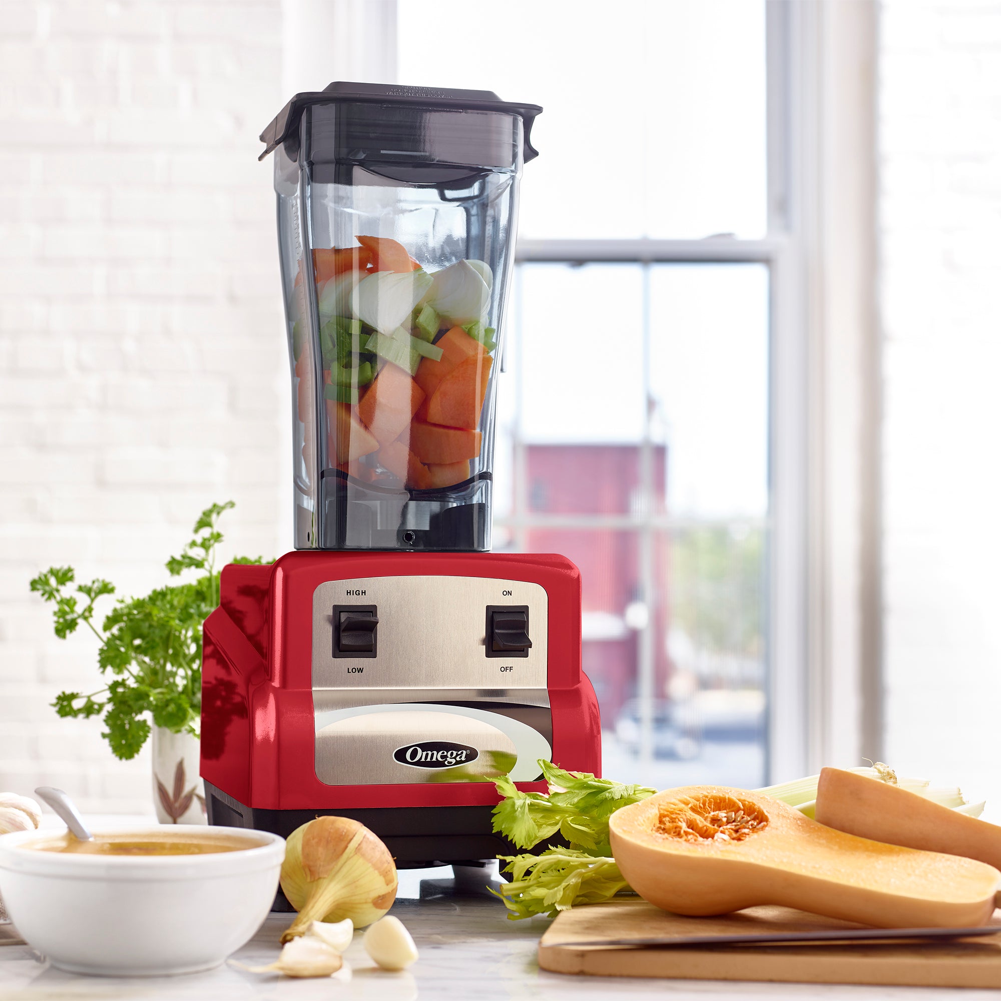 Automatic Commercial Food Blender With Adjustable Time 3 hp 118 oz.
