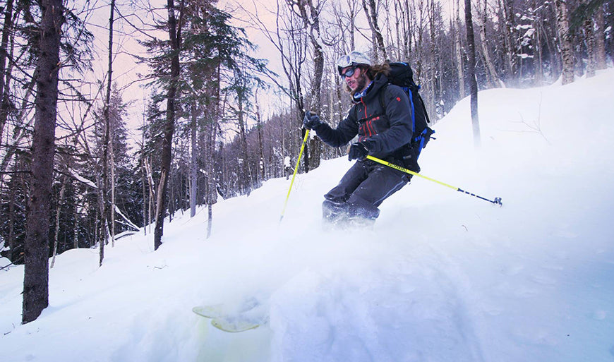 activités hivernales de ski hors piste