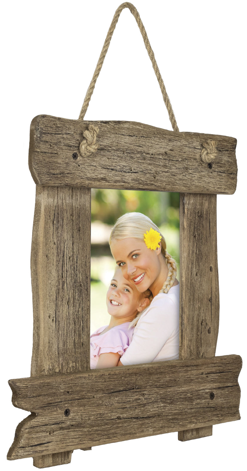 Rustic Wooden Picture Frame: Shabby Chic Wall Hanging ...