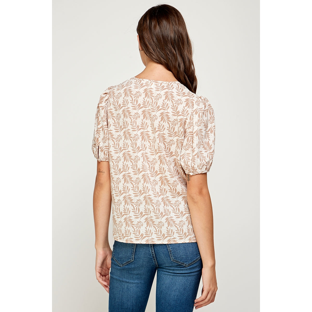 Ivory & Taupe Top