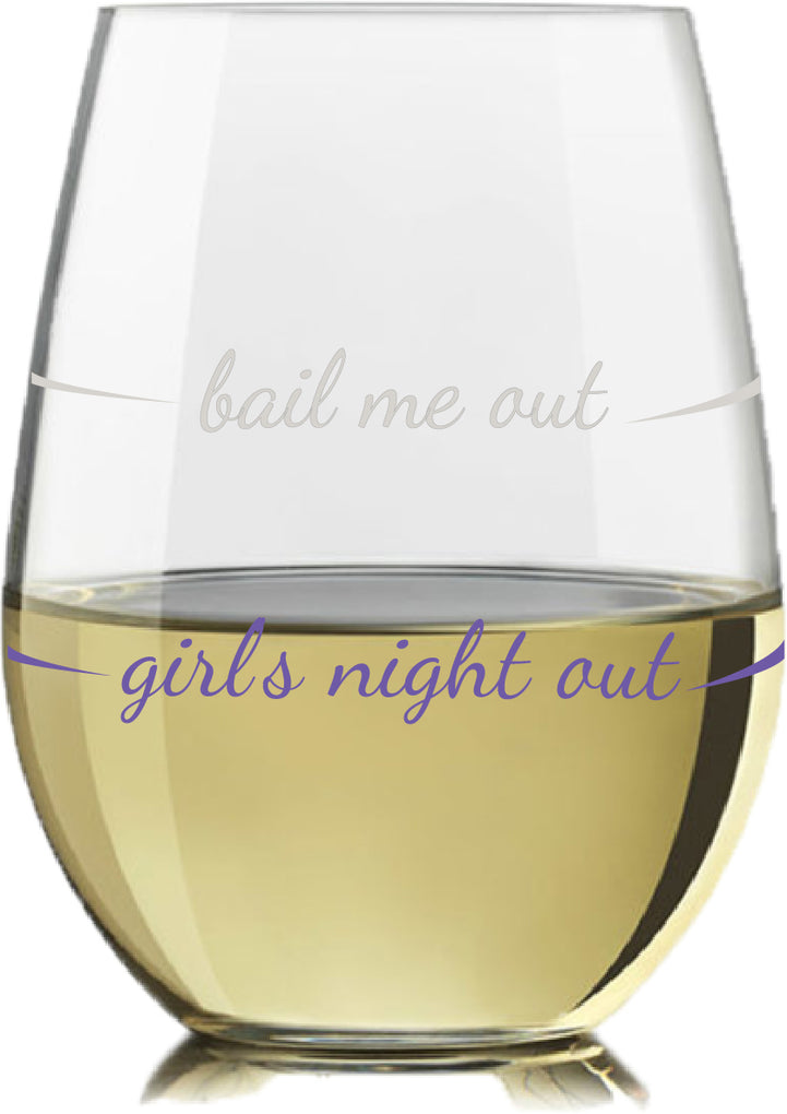 Funny Gift Halloween Stemless Wine Glass - Pourtions