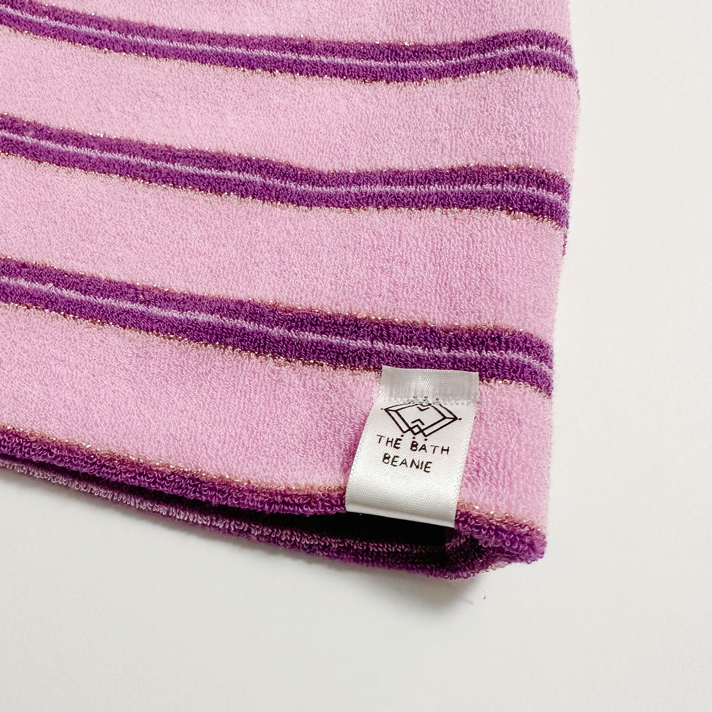 Purple Stripe Bath Beanie