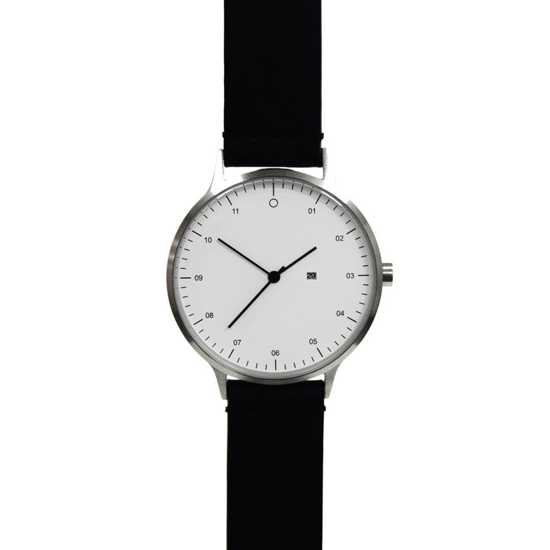 Classic Minimal Watch - M001 - White & Black – Nood