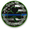 Guardians of the Peace, Protect and Serve Thin Blue Line Shamrock Reflective Decal