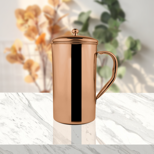 Stainless Steel 1700 ML Jug with Rose Gold PVD Coating Impression