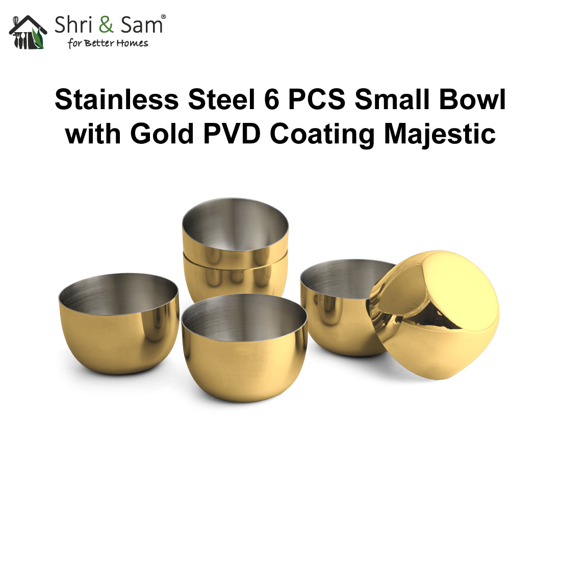 Buy Shri & Sam Stainless Steel, Lunia (Gold) Online at Low Prices in India  