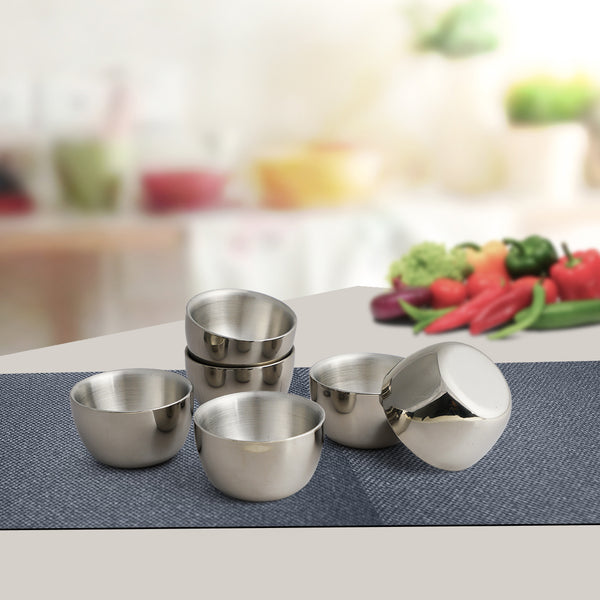 Stainless Steel 6 PCS Double Wall Bowl Nikki