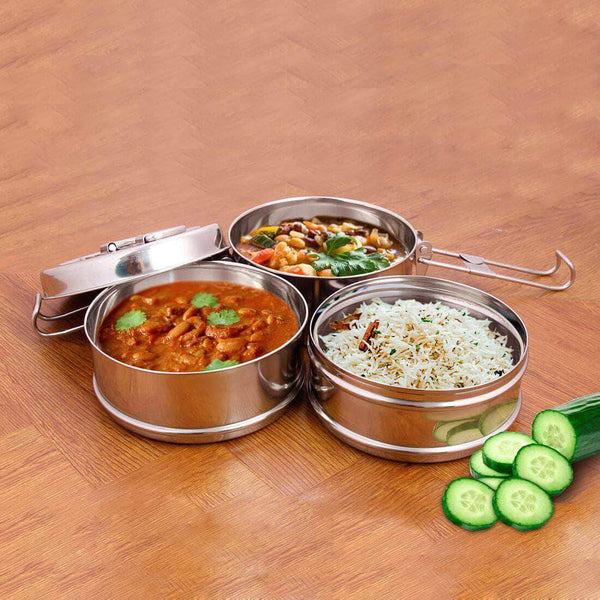 Jagdamba Cutlery Private Limited Daily Needs 3 PCS Tiffin Lock n Lock