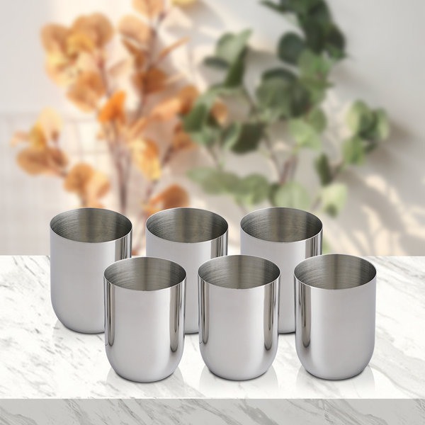 Stainless Steel 6 PCS Glass Majestic