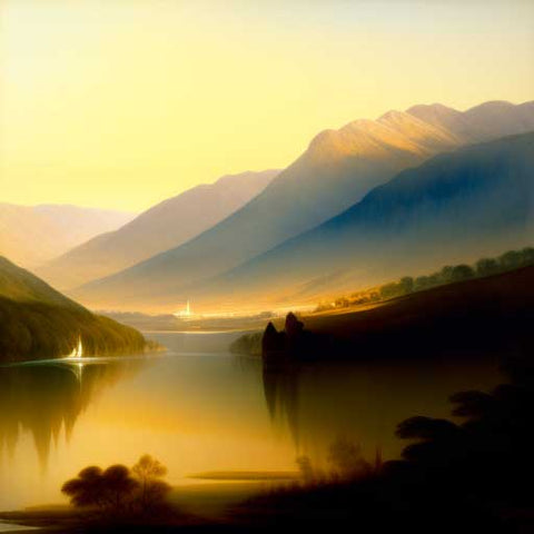 william turner landscape painting ai generated art