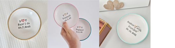 Personalised engaged dishes banner