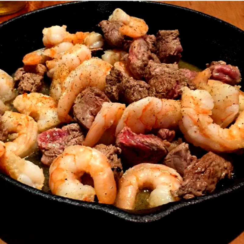 Top 53+ imagen carne con camarones receta