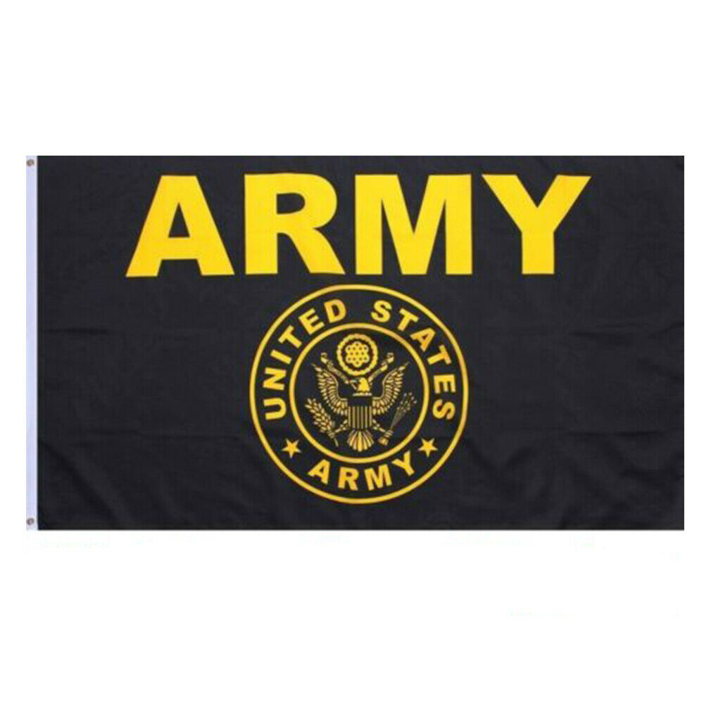 Black and Gold Army Flag – Stand Flag Poles