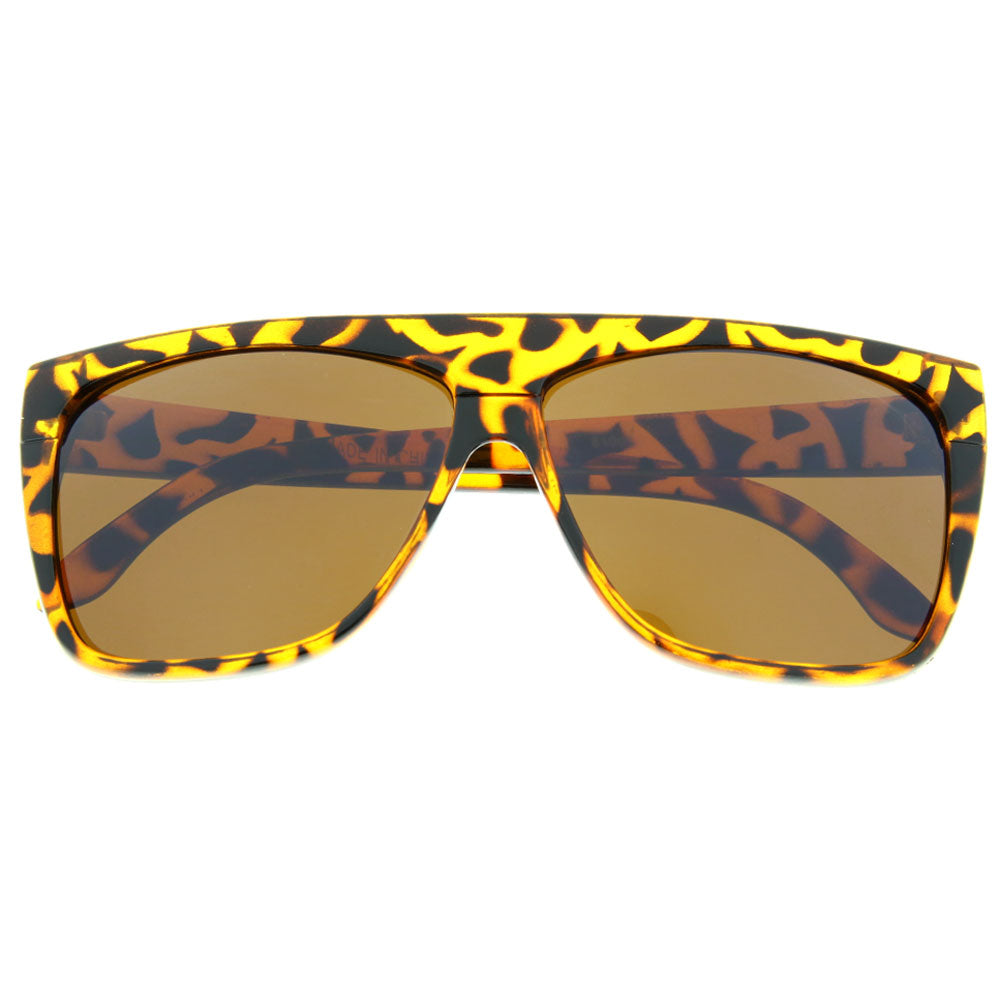 Grinderpunch Oversized Leopard Print Flat Top Sunglasses Grinderpunch Reviews On Judgeme 