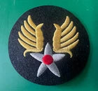 USAAF FELT SHOULDER PATCH W/GOLD AND SILVER WIRE THREAD - Garcia Aviation Co.