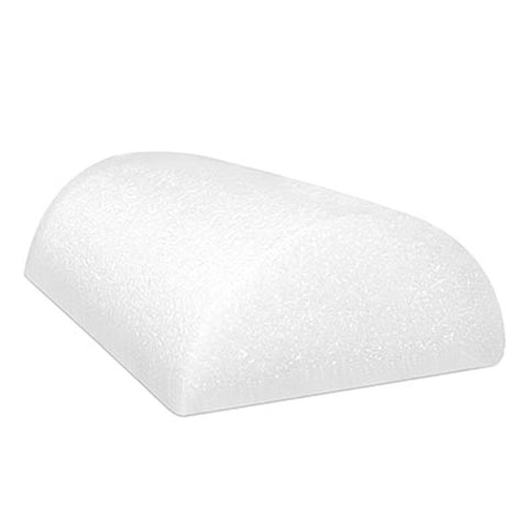 white, half-round foam roller