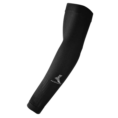A lightweight arm compression sleeve on a white background