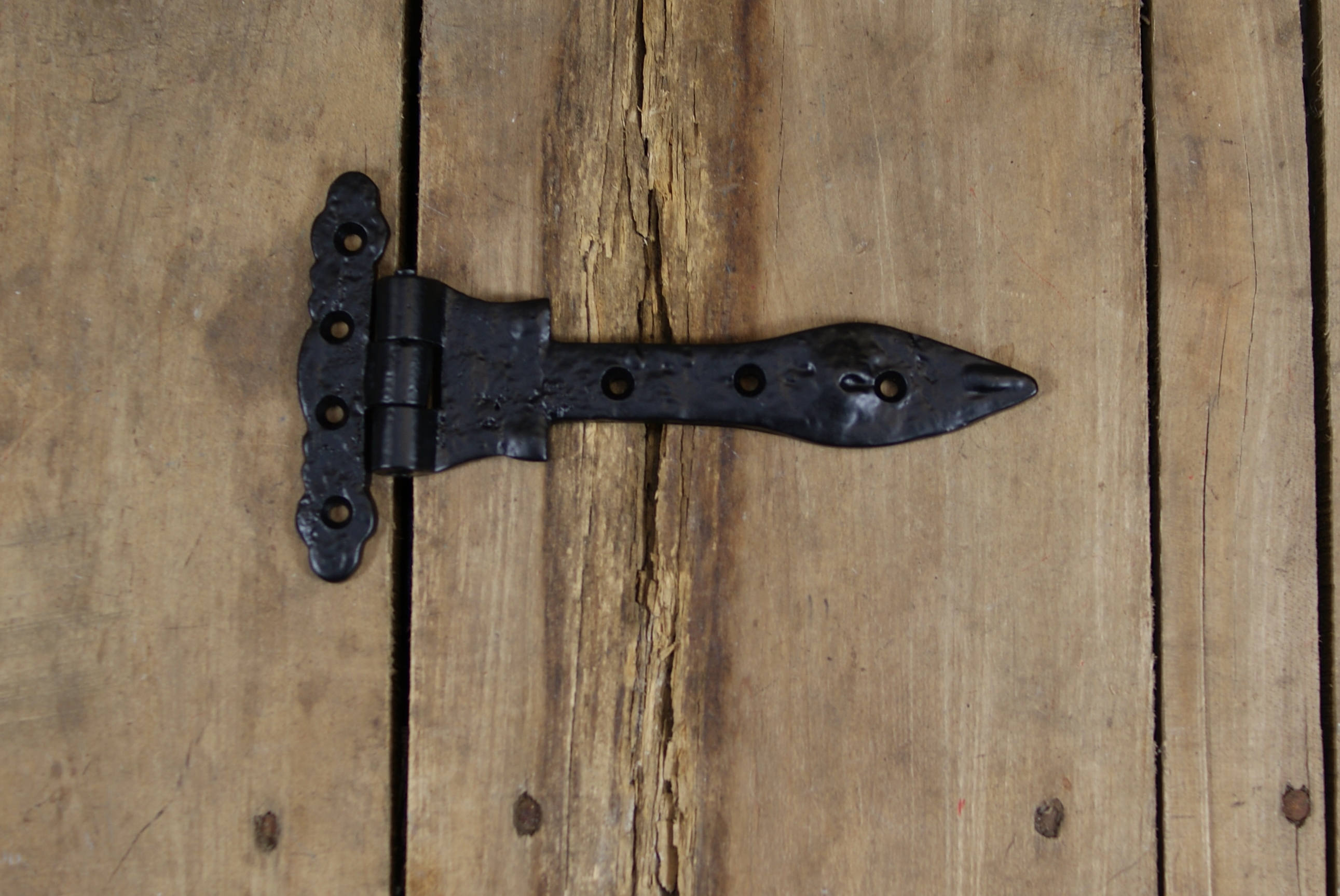 Small Rustic Black Cast Iron Barn Door Hinge Liberty Home D