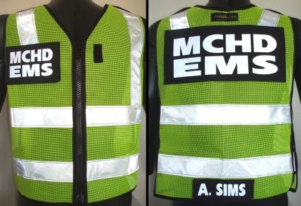 MCHD EMS ANSI II reflective vest by The Vest Guy