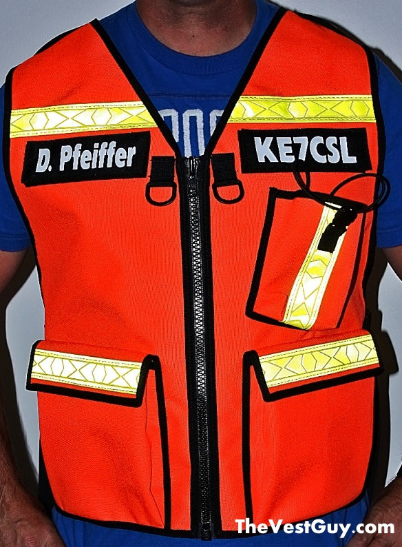 Amateur Radio Communications Vest with Reflective - Radio Vest – The Vest  Guy