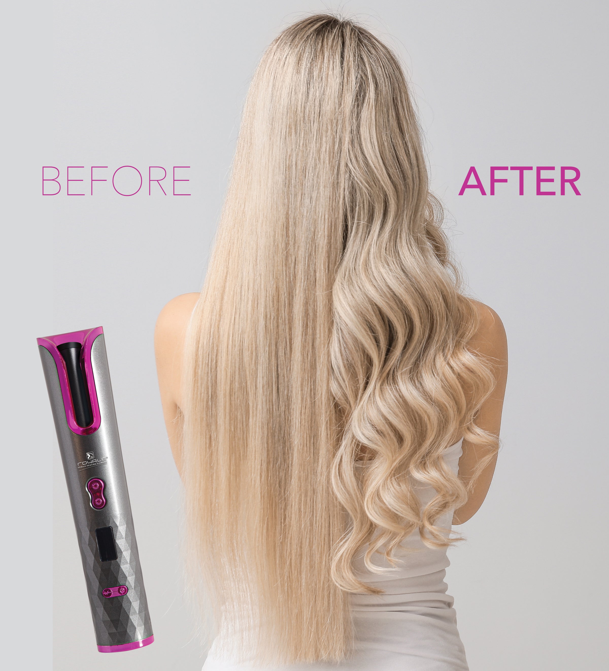 Perfect Touch Wireless Hair Curler Royaleusa