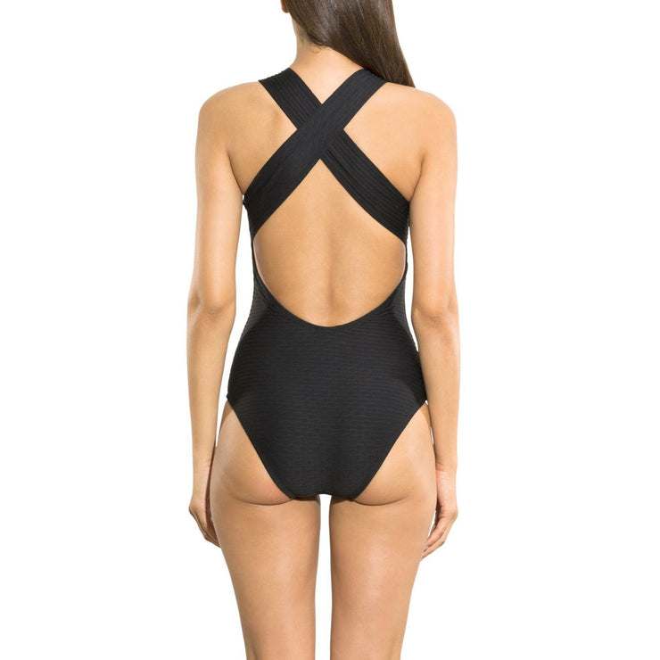 shoshanna high neck one piece