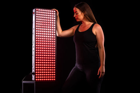 red light therapy device at home