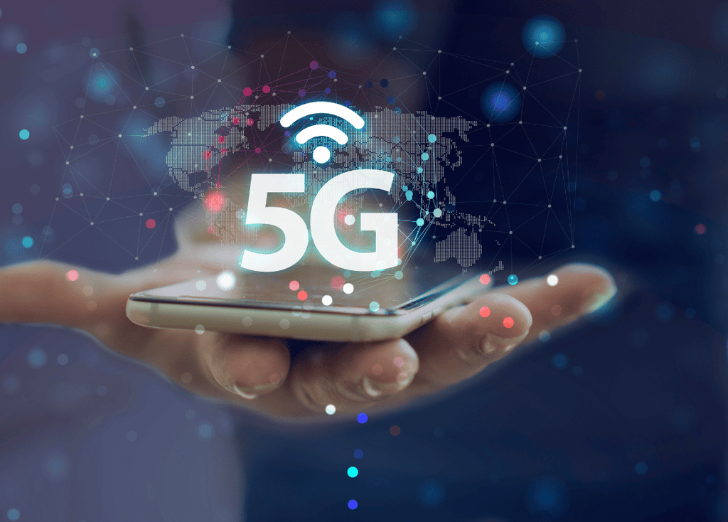 Mobile phone emitting 5G