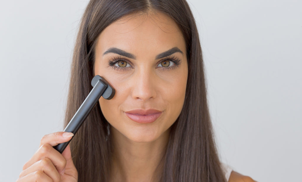 Use the red light face wand for a rejuvenated look
