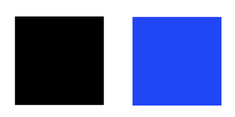 Black and blue squares