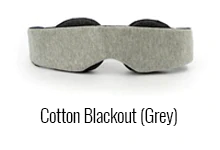 Cotton Blackout Sleep Mask (Grey)