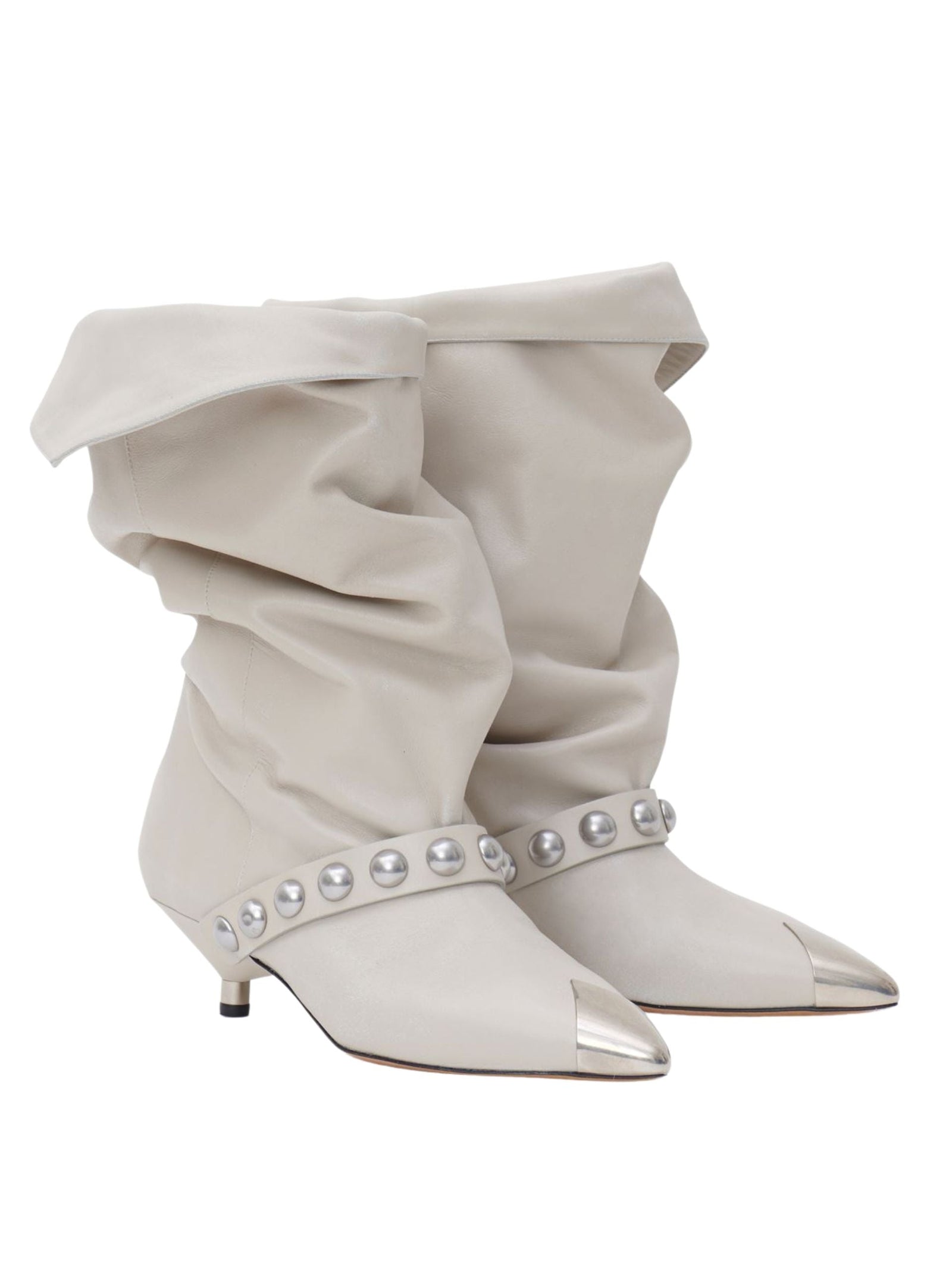 Isabel Marant 'donatee' Leather Ankle Boots in Natural