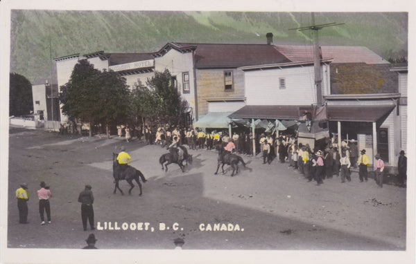 Lillooet, British Columbia Horse Parade. Gowen Sutton Canada Real Photo Postcard
