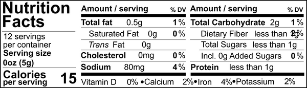 Tweed Real Food Nutritional Panel Avo Smash Dukkah 60g