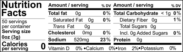 Tweed Real Food Nutritional Panel BBQ Master Rub 50g