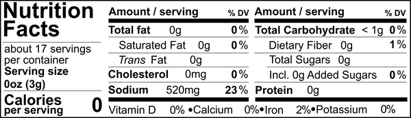 Tweed Real Food Nutritional Panel BBQ Master Rub 50g