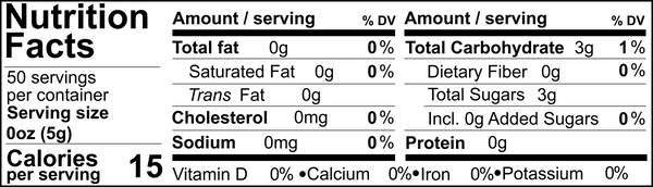 Tweed Real Food Nutritional Panel Summerfruit Splash Balsamic Vinegar