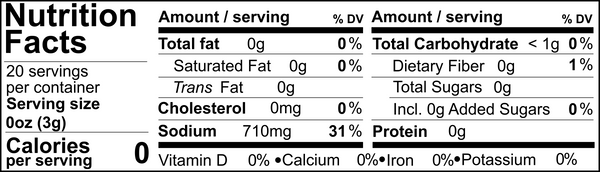 Tweed Real Food Nutritional Panel Chicken & Chips Salt