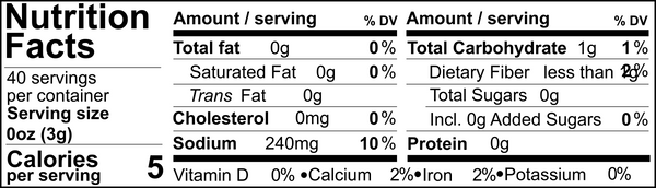 Tweed Real Food Nutritional Panel Garlic Rosemary Rub 120g